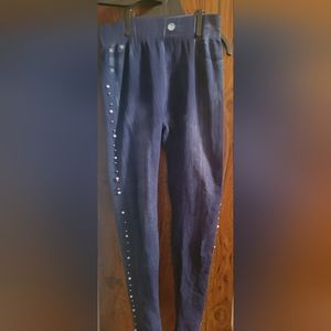 Leggings by Just-one (size L) and color blue.